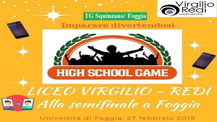 Cinque studenti del “Virgilio-Redi” alla semifinale degli High School Game a Foggia