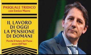 Pasquale Tridico a Campi per presentare il suo libro &quot;Il lavoro di oggi. La pensione di domani. Perché il futuro del Paese passa dall’INPS”