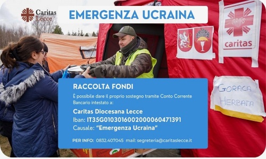 La Caritas di Lecce sospende temporaneamente le adesioni per l&#039;accoglienza dei profughi ucraini
