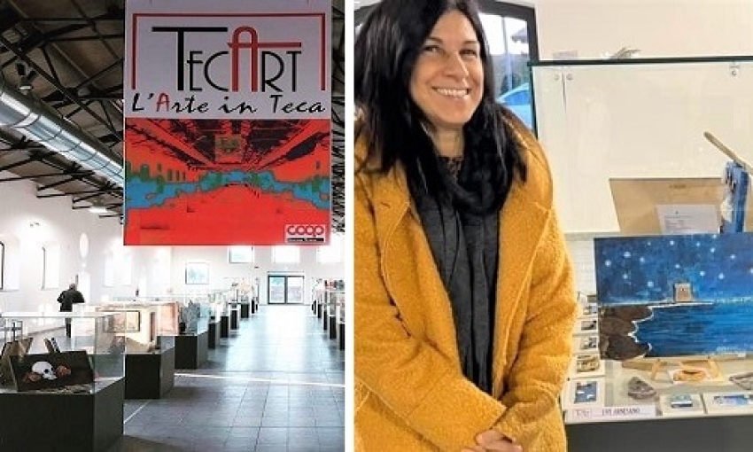 L'artista squinzanese Evy Arnesano tra i venti partecipanti alla mostra &quot;TecArt - L'arte in Teca&quot; di Roma