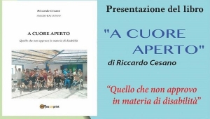 Una serata con l&#039;autore Riccardo Cesano per parlare &quot;A cuore aperto&quot; di disabilità