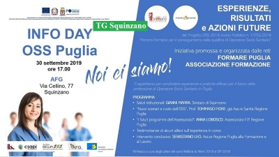 Info Day Oss Puglia: l’incontro in via Cellino per parlare di esperienze, risultati e azioni future