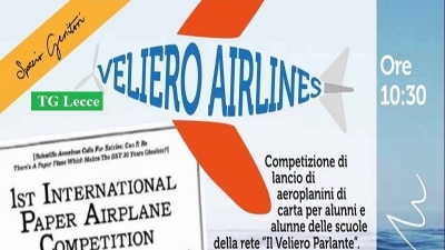 Si tiene domani l’iniziativa ‘Veliero Airlines’, via al lancio di aeroplanini di carta