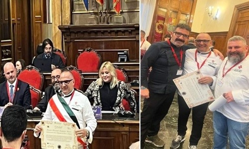 San Donaci: il pizzaiolo Piero Manzo conquista il Premio Doc Italy confermandosi un&#039;eccellenza nel settore