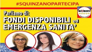 “Fondi disponibili ed emergenza sanità”, domani a Squinzano l&#039;incontro pentastellato