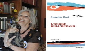Annalisa Bari al Facio Spazio Urban di Villa Cleopazzo per presentare il suo libro &quot;L&#039;odore dell&#039;oceano&quot;