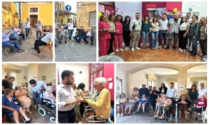 Festa dei nonni: Mario Pede li incontra nelle piazze e nelle strutture della città