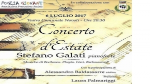Il Teatro Comunale di Novoli ospita due talenti di Campi nel “Concerto d&#039;Estate”
