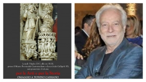 “Per le Arti e per la Storia”: omaggio a Tonino Cassiano, uomo di spessore e cultura
