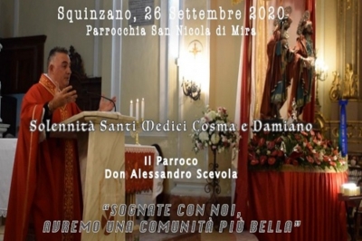 Le riflessioni di Don Alessandro alla comunità di Squinzano nel giorno dei Santi Medici