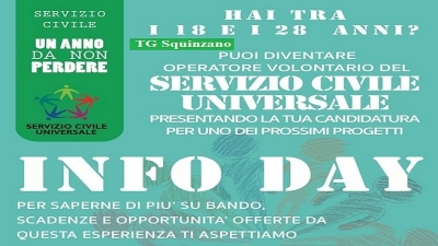 Infoday, i volontari impiegati a Squinzano offrono informazioni sul Servizio Civile Universale