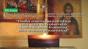 Festa della vita consacrata a Lecce: incontro in episcopio e messa in cattedrale