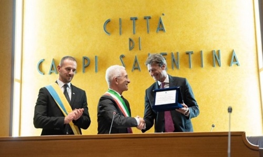 Il Comune di Campi Salentina conferisce la Cittadinanza Onoraria all’AD e DG di Trenitalia, Luigi Corradi