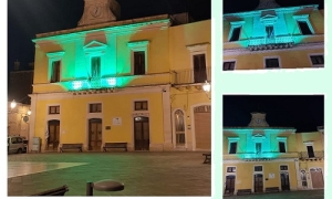 Squinzano ha un nuovo colore: si illumina di verde per la Giornata Mondiale della Salute Mentale