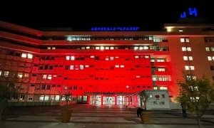 ASL Lecce, 25 novembre: Cittadella della Salute e Vito Fazzi illuminati di rosso. A giorni l’apertura della stanza rosa nel PS Fazzi