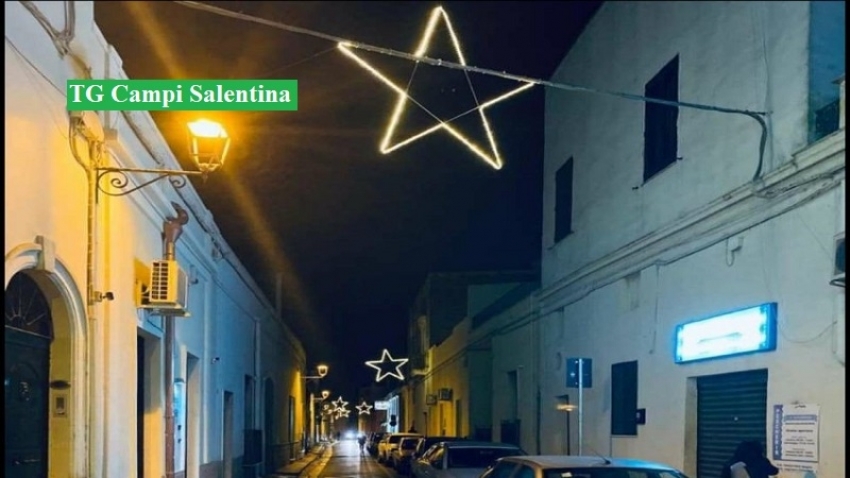 Campi Salentina si fa bella: 150 punti luce nel centro cittadino in occasione del Natale