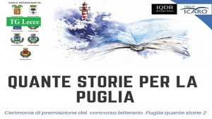 “Quante storie per la Puglia”, oggi la cerimonia di premiazione del concorso letterario